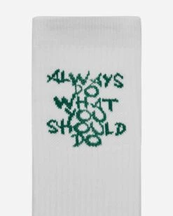 Cohesive Socks White -Capo Perfetto Negozio AlwaysDoWhatYouShouldDo Clothing Socks CohesiveSockWhite COHESIVESOCKSWHITE 20240327122250 03