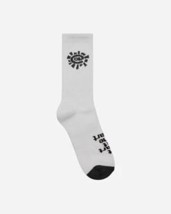 Solid Sun Socks White