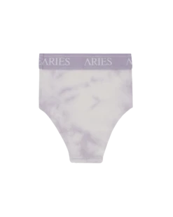 Aries Tie-Dye Rib Highwaisted Briefs Purple -Capo Perfetto Negozio Aries Clothing Briefs TieDyeRibHighwaistedBriefsPurple SRAR00128LLC 20211228131419 02