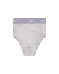 Aries Tie-Dye Rib Highwaisted Briefs Purple