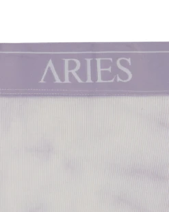Aries Tie-Dye Rib Highwaisted Briefs Purple -Capo Perfetto Negozio Aries Clothing Briefs TieDyeRibHighwaistedBriefsPurple SRAR00128LLC 20211229154622 03