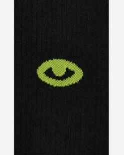 Aries Eye Socks Black -Capo Perfetto Negozio Aries Clothing Socks EyeSockBlack CTAR00044BLK 20230516091242 03