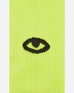 Aries Eye Socks Acid Yellow -Capo Perfetto Negozio Aries Clothing Socks EyeSockYellow CTAR00044AYW 20230516092818 04