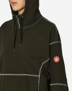 Wide Rib Cut Heavy Hooded Sweatshirt Black -Capo Perfetto Negozio CavEmpt Clothing Hoodies WideRibCutHeavyHoodyBlack CES25CS16BLK 20240321133734 C 05