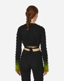 Spiky Ballet Top Black / Green -Capo Perfetto Negozio ChetLo Clothing Cardigans WmnsSpikyBalletTopBlack FW23CL111 20230911180206 03