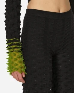 Spiky Ballet Top Black / Green -Capo Perfetto Negozio ChetLo Clothing Cardigans WmnsSpikyBalletTopBlack FW23CL111 20230911185551 05
