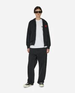 Heart Zip Hooded Sweatshirt Black -Capo Perfetto Negozio CommeDesGar C3 A7onsPlay Clothing Hoodies Men 27sZipUpHoodyBlack P1T1721 20240202103819 C 04 T