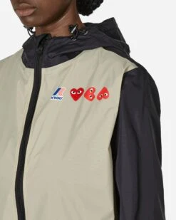 K-Way Zip Jacket Beige / Black 11 K-Way Zip Jacket Beige / Black -Capo Perfetto Negozio CommeDesGar C3 A7onsPlay Clothing Windbreakers K wayJacketBeige P1J5053 20240515113753 C 05