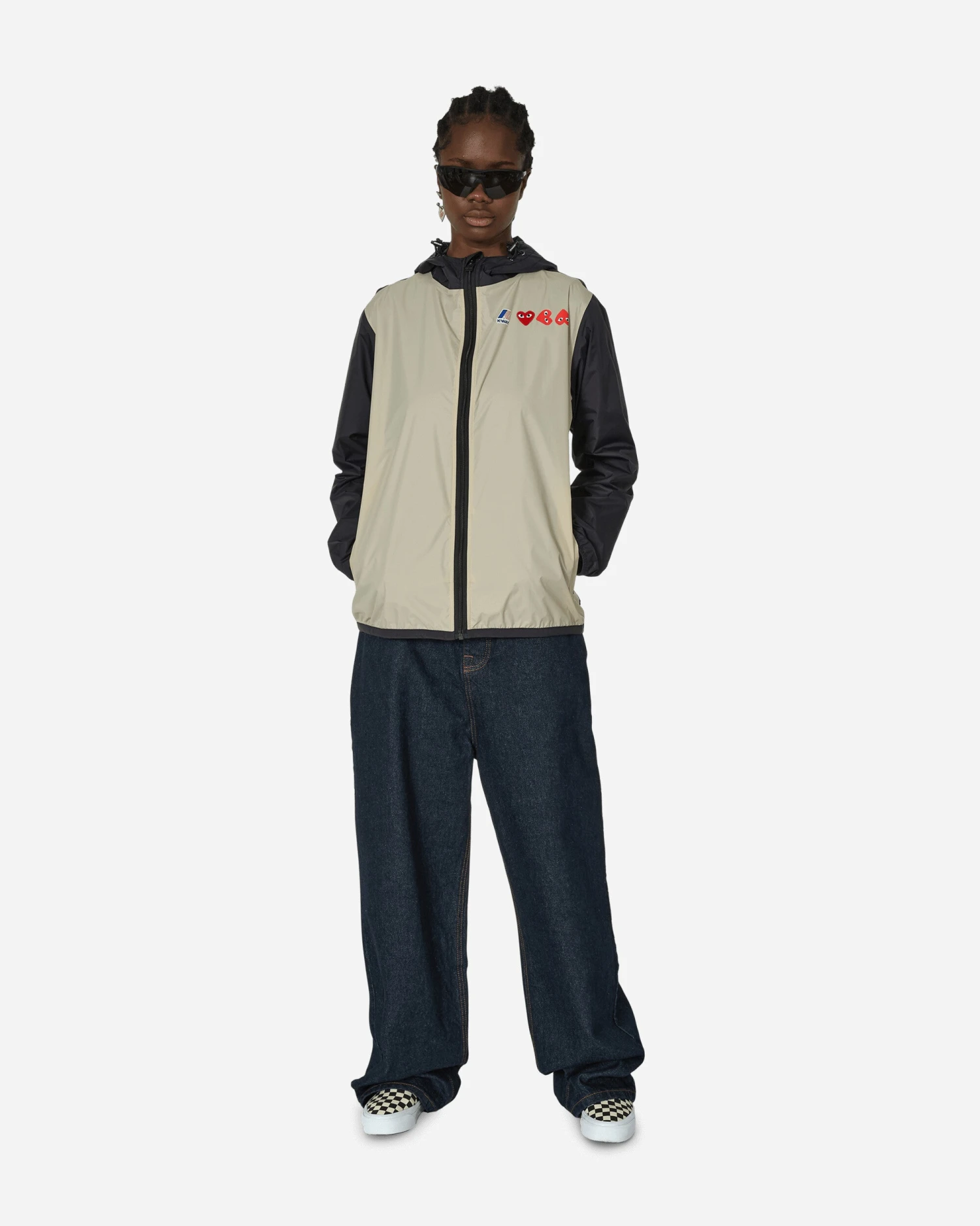 K-Way Zip Jacket Beige / Black 6 K-Way Zip Jacket Beige / Black - immagine 4