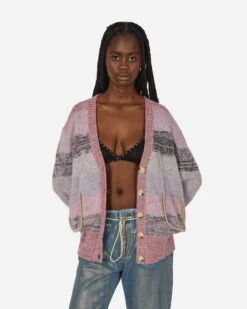 Renato Oversized Embroidered Cardigan Pink