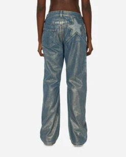 Amanda Low Waisted Foiled Jeans Cream -Capo Perfetto Negozio Cormio Clothing Denim AmandaLowWaistedFoiledJeansGrey AMANDACREAM 20231031164211 C 03