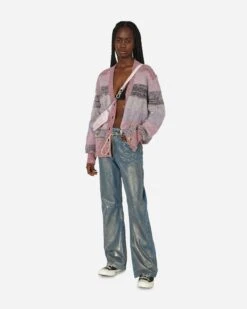 Amanda Low Waisted Foiled Jeans Cream -Capo Perfetto Negozio Cormio Clothing Denim AmandaLowWaistedFoiledJeansGrey AMANDACREAM 20231031174627 C 04 T