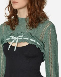 Annalisa Bolero Knit Green -Capo Perfetto Negozio Cormio Clothing Sweaters WmnsAnnalisaBoleroKnitGreen ANNALISA001 20240314123326 05