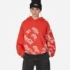 ERL Coca-Cola Swirl Hooded Sweatshirt Red