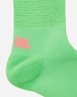 ERL Logo Socks Green -Capo Perfetto Negozio ERL Clothing Socks OpenworkSocksKnitGreen ERL06K0093 20230220162835 03