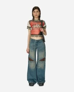 Low Rise Wide Leg Denim Pants Used Indigo Wash -Capo Perfetto Negozio GuessUSA Clothing Trousers GusaLowriseWideLegDenimMulticolor W4GU32D4RV1GUUI 20240322121229 04 T