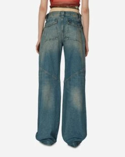 Low Rise Wide Leg Denim Pants Used Indigo Wash -Capo Perfetto Negozio GuessUSA Clothing Trousers GusaLowriseWideLegDenimMulticolor W4GU32D4RV1GUUI 20240322123239 03