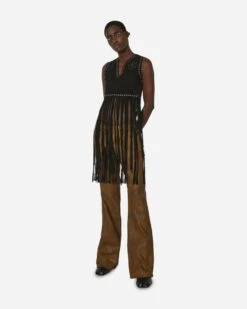 Fringe Vest Jet Black -Capo Perfetto Negozio GuessUSA Clothing Vests GusaFringeVestBlack W3BH16L0R20JBLK 20230915093008 04 T