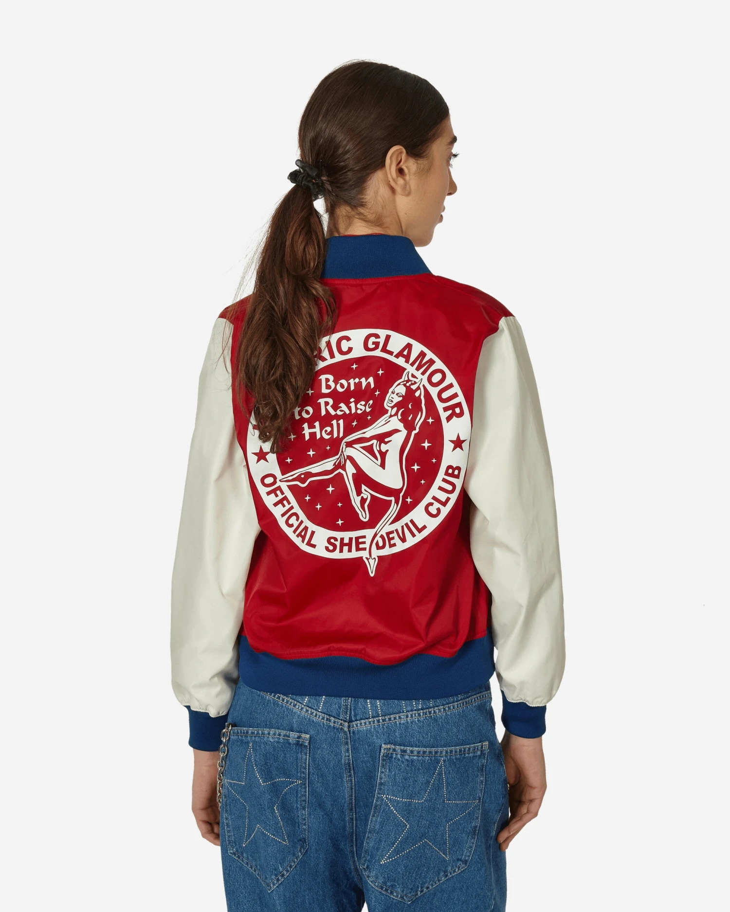 Born To Raise Hell Stadium Jacket Red 5 Born To Raise Hell Stadium Jacket Red - immagine 3