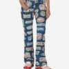 Hysteric Motor Pattern Flare Denim Pants Indigo -Capo Perfetto Negozio HystericGlamour Clothing Denim WmnsPantsHystericMotorBlue 01233AP0449 20231122124642 01