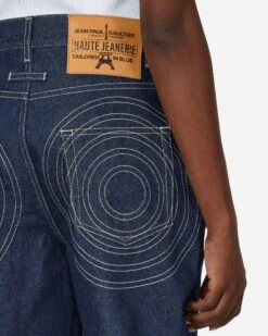 Jean Paul Gaultier Conical Denim Pants Indigo 11 Jean Paul Gaultier Conical Denim Pants Indigo -Capo Perfetto Negozio JeanPaulGaultier Clothing Denim WmnsDenimPantWithContrastedTopStitchingMadonnaInspiredBlue F JE123I D0155572 20240403111110 05