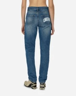 Jean Paul Gaultier Printed Logo Denim Pants Vinatge Blue -Capo Perfetto Negozio JeanPaulGaultier Clothing Denim WmnsDenimPantWithScreenPrintedLogoBlue F JE126I D0135701 20240404104306 03