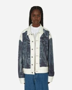 Jean Paul Gaultier Trompe L'Oeil Denim Jacket White / Blue