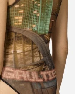 Jean Paul Gaultier Shayne Oliver City Bodysuit Multicolor -Capo Perfetto Negozio JeanPaulGaultier Clothing Jumpsuits WmnsMeshCrewNeckBodyPrintedCityMulticolor BD034 T55160405030 20240513154655 05