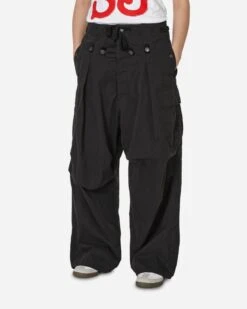 Rip Stop Jumbo Cargo Pants Black