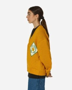 Travel Hand-Embroidered Sweater Golden Yellow -Capo Perfetto Negozio KENZOParis Clothing Cardigans KenzoTravelCardiganYellow FD65CA4083BF40 20231122141430 C 02