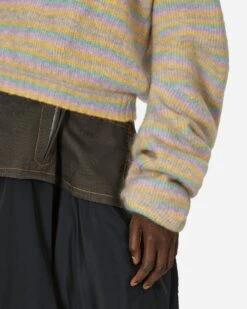 Striped Curl Jumper Pastel / Multi Stripe -Capo Perfetto Negozio KikoKostadinov Clothing Sweaters WmnsStripedCurlJumperPink KKWAW23KN05 55001 20230915092057 05