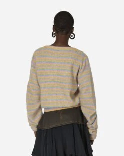 Striped Curl Jumper Pastel / Multi Stripe -Capo Perfetto Negozio KikoKostadinov Clothing Sweaters WmnsStripedCurlJumperPink KKWAW23KN05 55001 20230915092526 03
