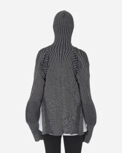 Heavy Knit Zip-Up Cardigan Charcoal -Capo Perfetto Negozio Lueder Clothing Cardigans HeavyKnitZip upCardiganGrey KNITCARDICHR 20240202101835 C 03