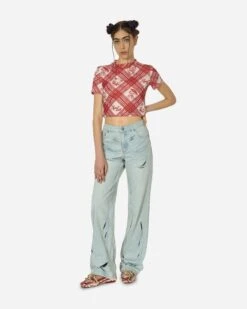 Embroidery Cutout Folds Jeans Blue -Capo Perfetto Negozio MARRKNULL Clothing Denim WmnsBlueEmbroideryCutoutFoldsJeansBlue MN24SS07101BLUE 20240411112249 04 T