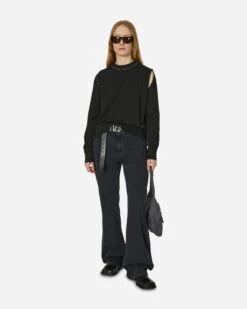 MM6 Maison Margiela Deconstructed Crewneck Sweater Black -Capo Perfetto Negozio MM6 Clothing Crewneck WmnsGirocolloBlack S62HL0025900 20240216113842 04 T