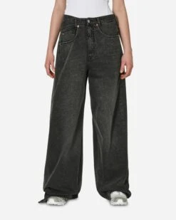 MM6 Maison Margiela 5-Pocket Side Panel Denim Trousers Grey
