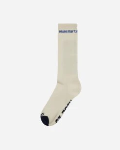 Graphic Socks White / Multi Blue -Capo Perfetto Negozio MartineRose Clothing Socks GraphicSocksWhite CMRAW23 1141001 20230713105605 02