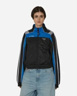 Shrunken Track Jacket Black / Blue