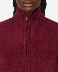 Zipped Mohair Cardigan Bordeaux 11 Zipped Mohair Cardigan Bordeaux -Capo Perfetto Negozio Needles Clothing Cardigans ZippedMohairCardiganRed NS283A 20231206123143 C 05