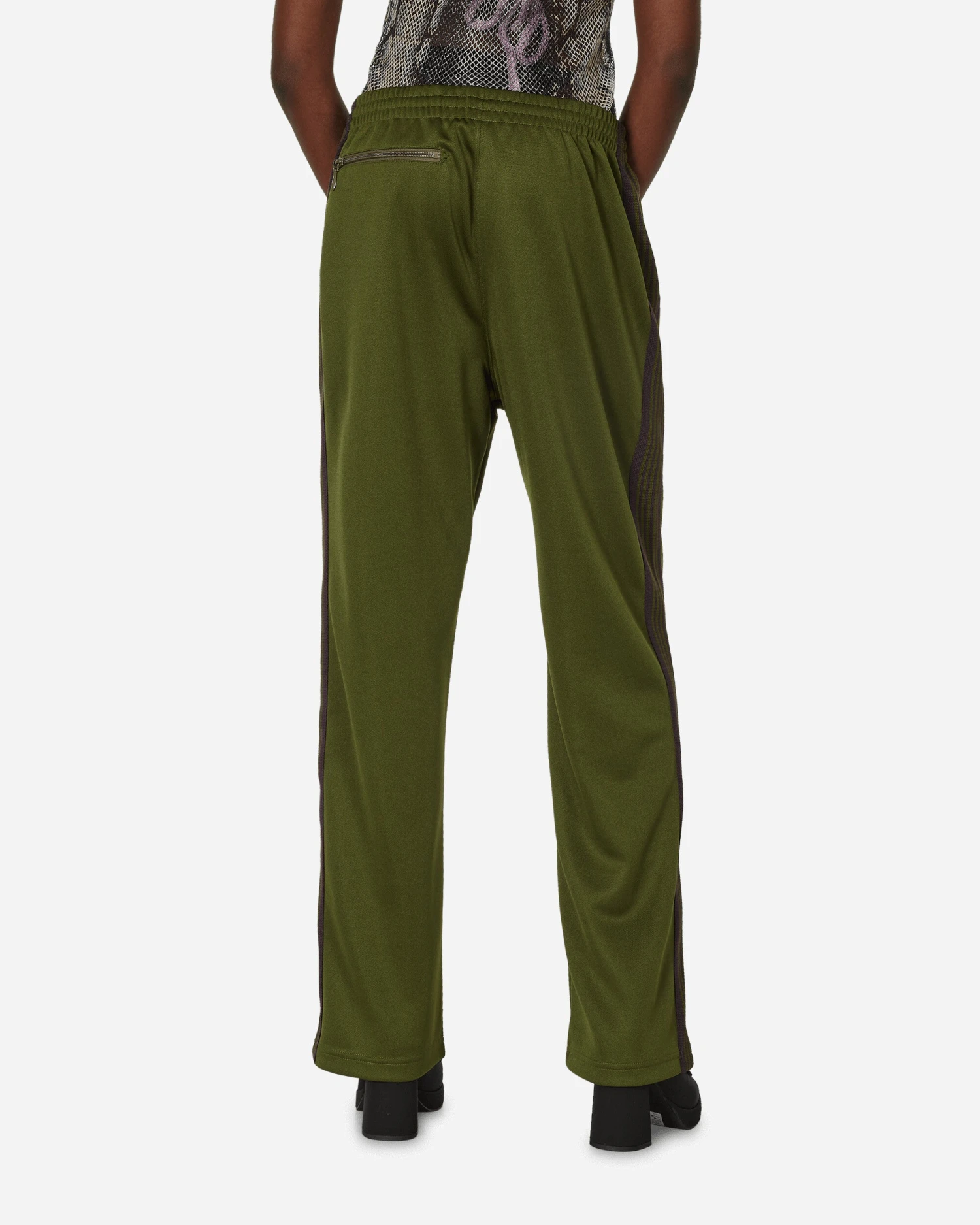 Poly Smooth Track Pants Olive 5 Poly Smooth Track Pants Olive - immagine 3