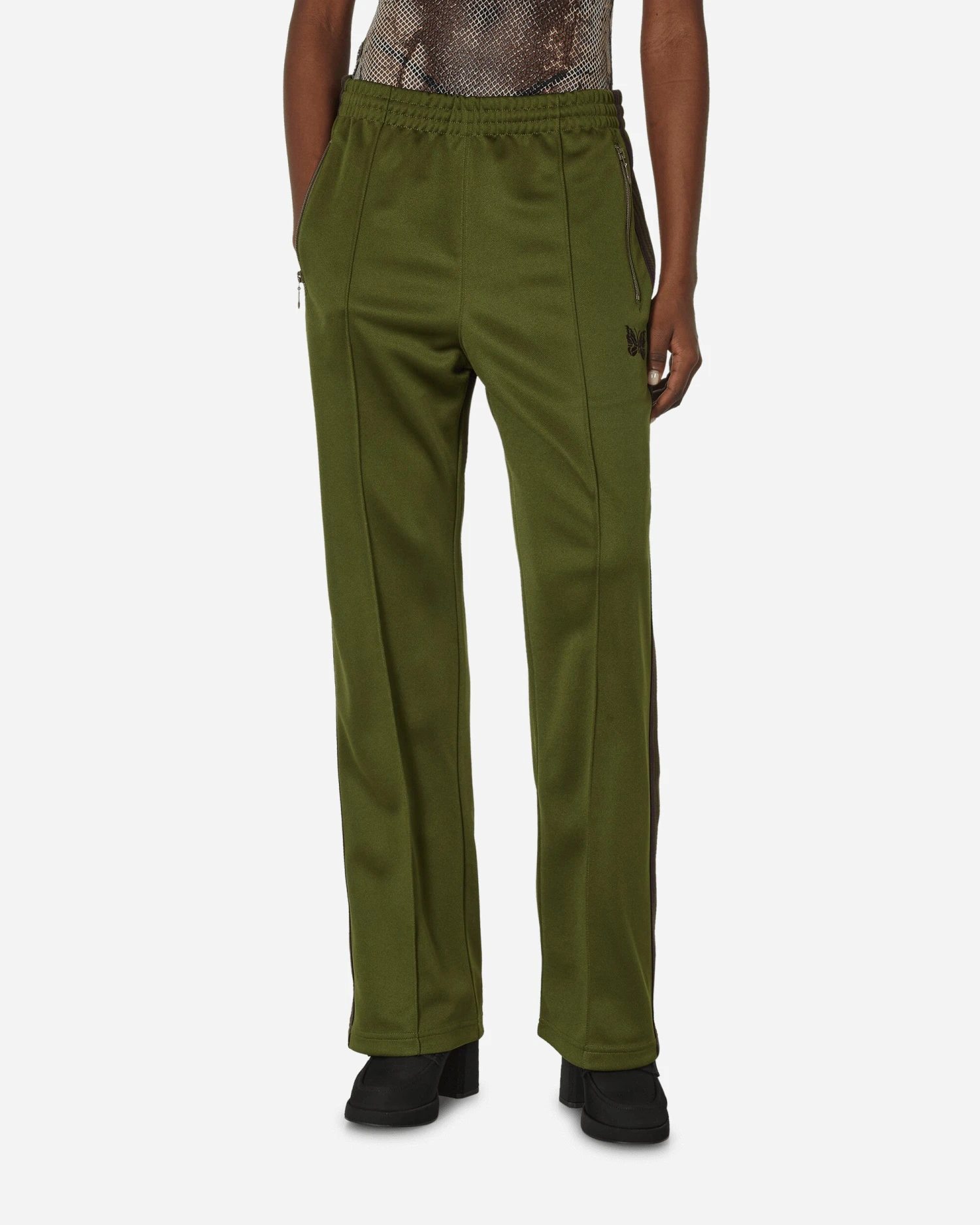 Poly Smooth Track Pants Olive 3 Poly Smooth Track Pants Olive