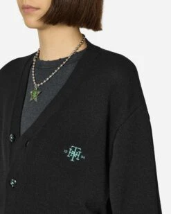 Plain Cardigan Black -Capo Perfetto Negozio Neighborhood Clothing Cardigans PlainCardiganBlack 241FUNH KNM02BK 20240418132637 C 05