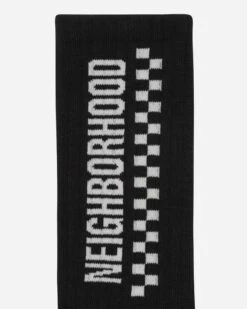 CI Checker Socks Black -Capo Perfetto Negozio Neighborhood Clothing Socks CiCheckerSocksBlack 241WINH UWM01BK 20240219112747 03