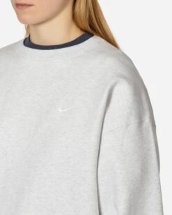 Nike Solo Swoosh Crewneck Sweatshirt Birch Heather -Capo Perfetto Negozio Nike Clothing Crewneck MNkSoloSwshFlcCrwMulticolor DX1361 051 20240216114918 C 05