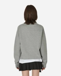 Nike Solo Swoosh Crewneck Sweatshirt Dark Grey Heather / White -Capo Perfetto Negozio Nike Clothing Crewneck MNkSoloSwshFlcCrwMulticolor DX1361 063 20240322155424 C 03