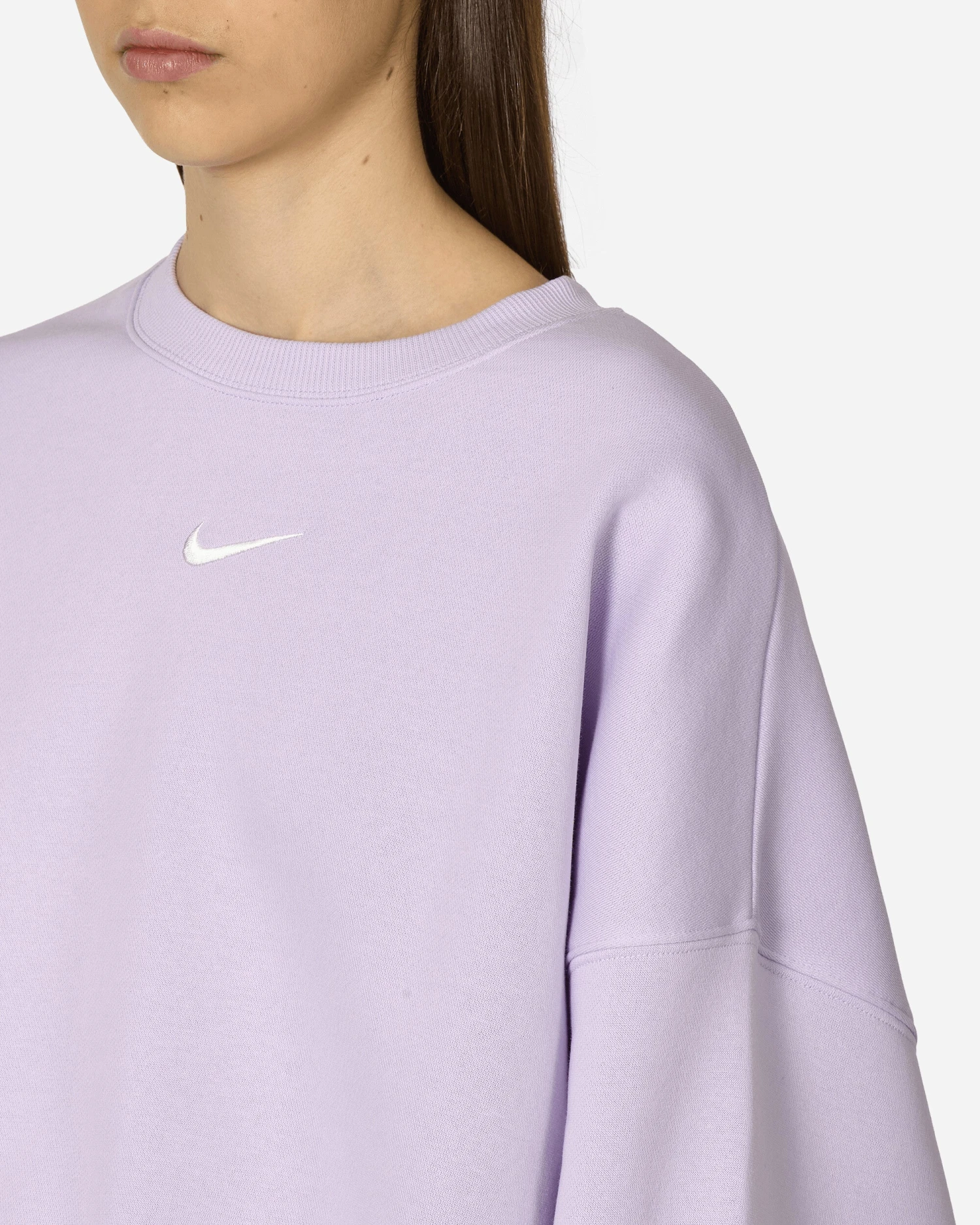Nike Phoenix Fleece Crewneck Sweatshirt Violet Mist 7 Nike Phoenix Fleece Crewneck Sweatshirt Violet Mist - immagine 5