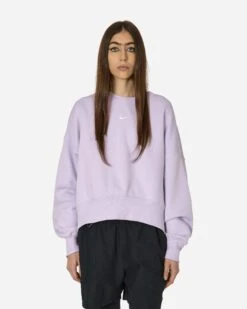 Nike Phoenix Fleece Crewneck Sweatshirt Violet Mist