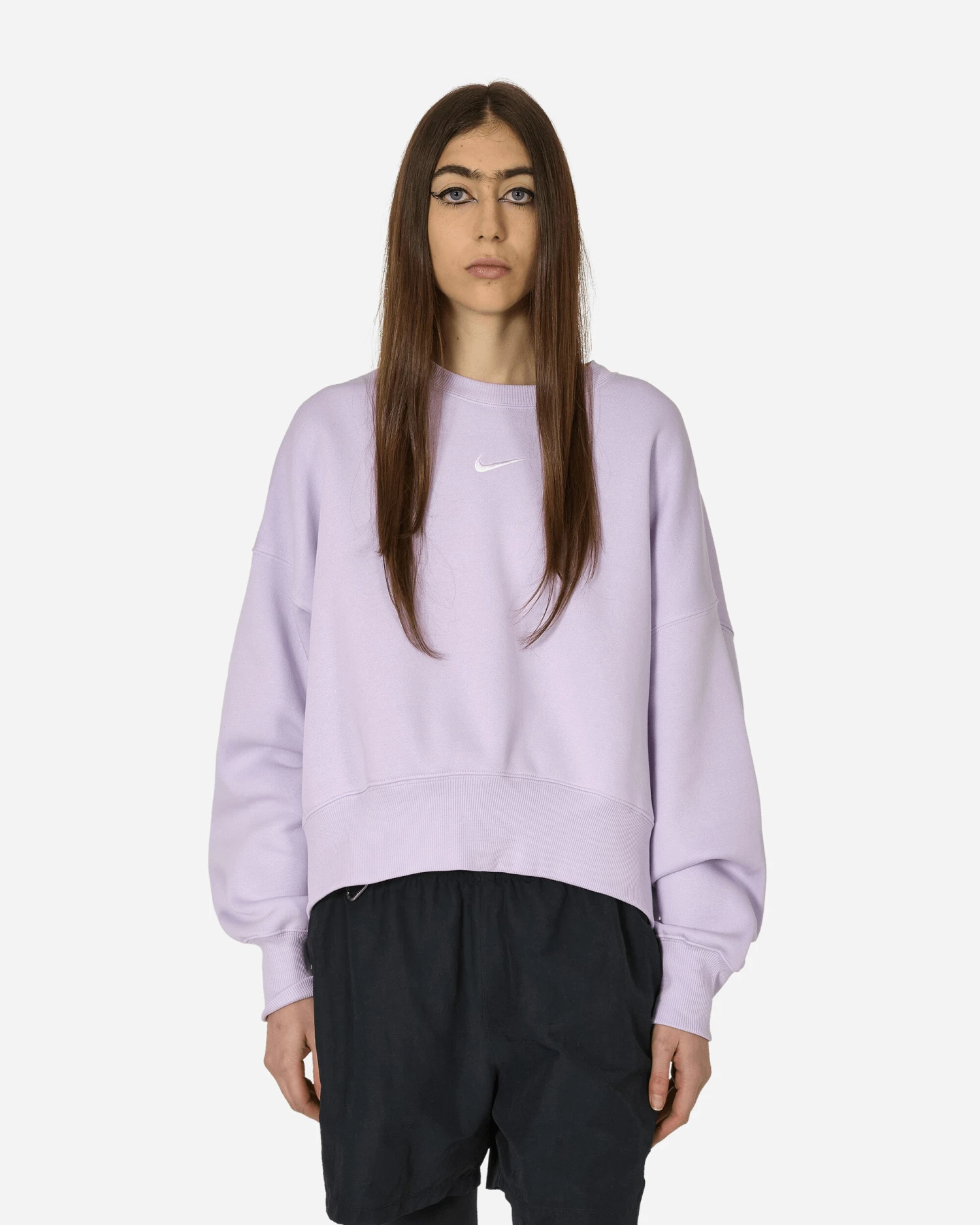 Nike Phoenix Fleece Crewneck Sweatshirt Violet Mist 3 Nike Phoenix Fleece Crewneck Sweatshirt Violet Mist