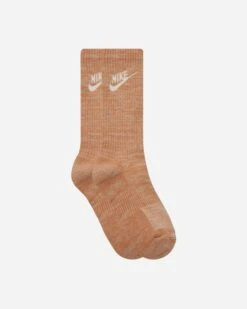 Nike Everyday Plus Cushioned Crew Socks Amber Brown