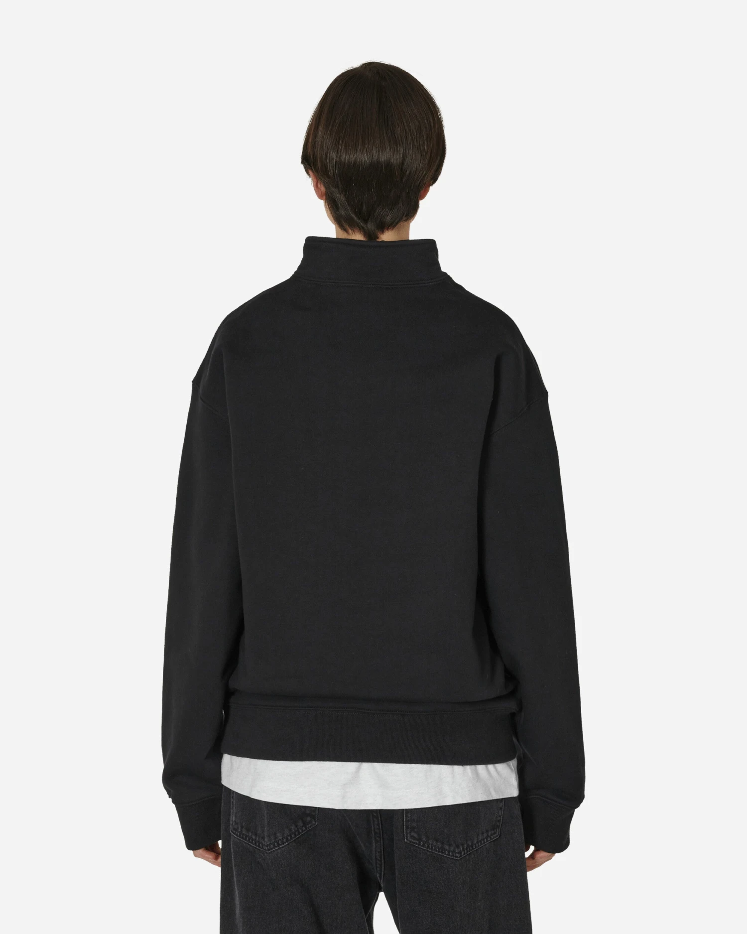 Nike Solo Swoosh 1/4 Zip Sweatshirt Black 5 Nike Solo Swoosh 1/4 Zip Sweatshirt Black - immagine 3